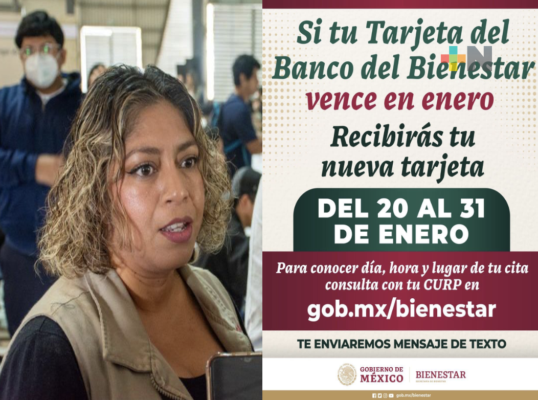 Delegación de Programas del Bienestar invita a renovar tarjetas bancarias vencidas